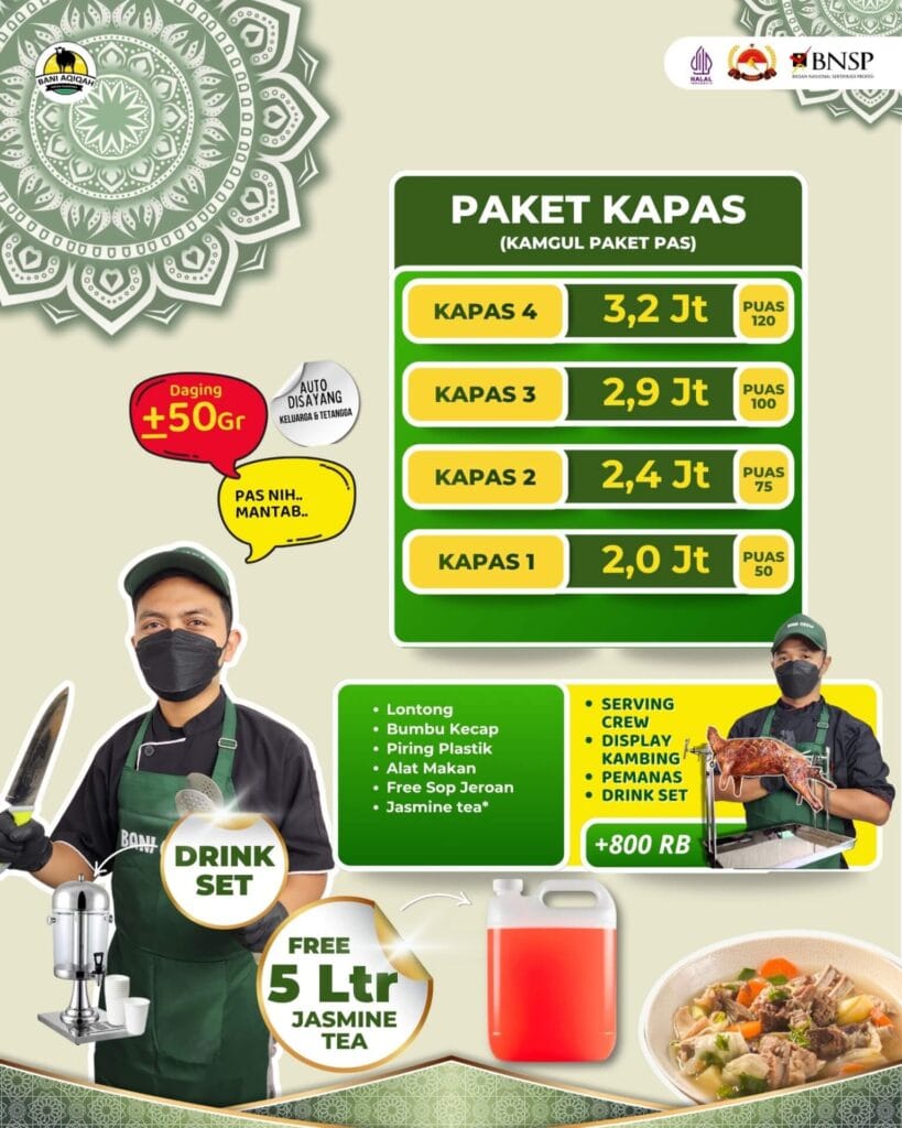 Pricelist Kambing Guling Paket Kapas