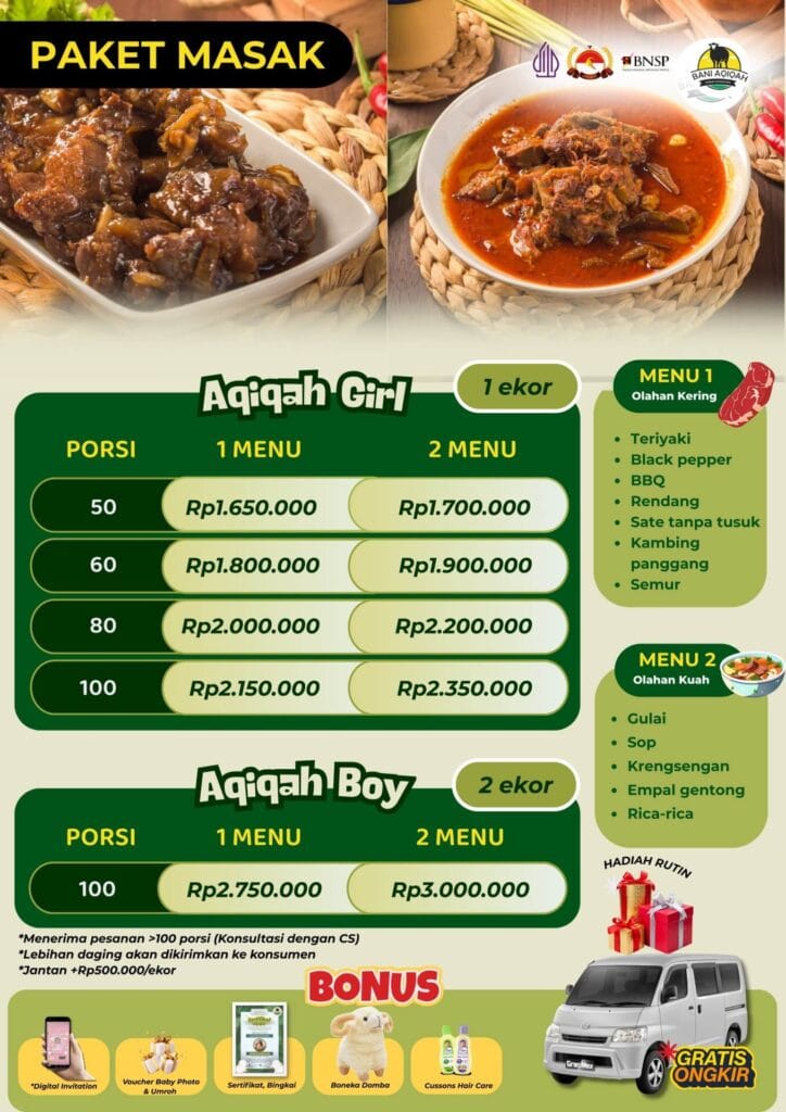 Harga Paket Aqiqah - Masak