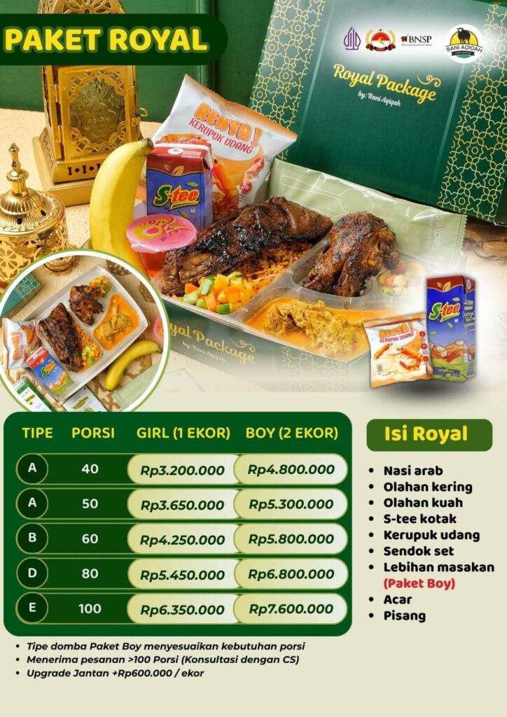 Harga Paket Aqiqah - Royal