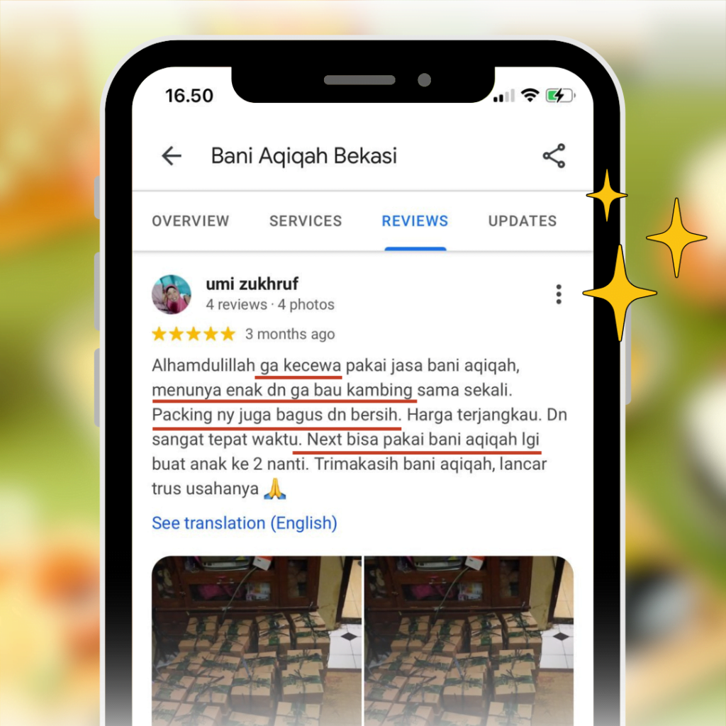 Testimonial Google Bekasi